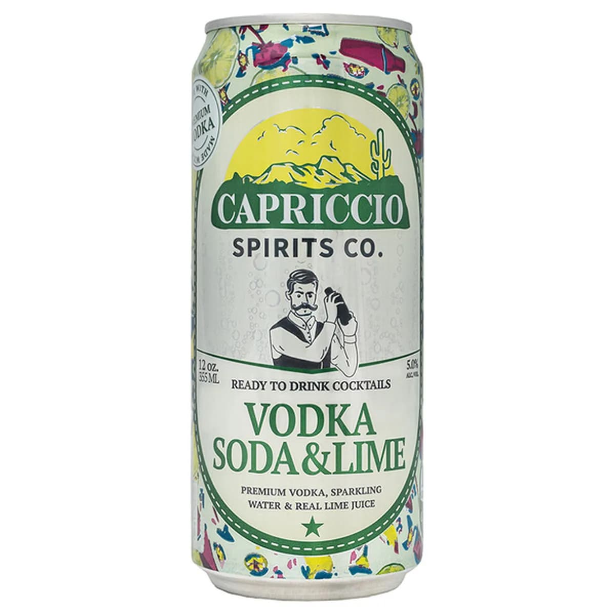 Capriccio Vodka Soda & Lime 750ML