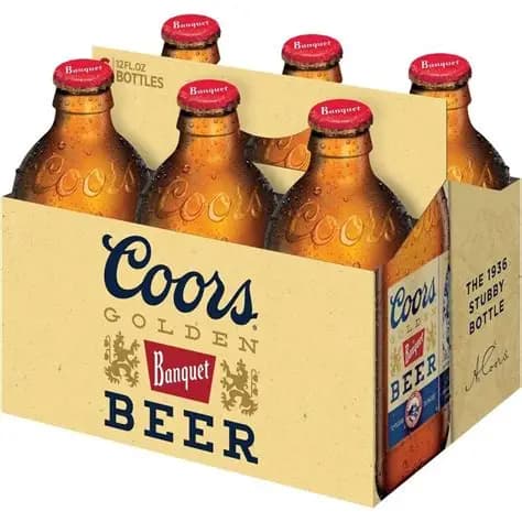 Coors Banquet 120Z 6PK Bottles