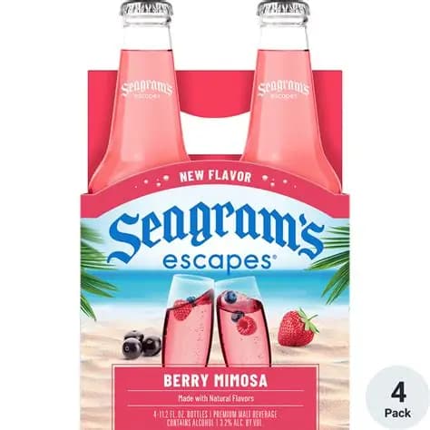 Seagrams Escapes Berry Mimosa 4pk