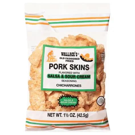 Wallace Pork Skins Salsa & Sour Cream