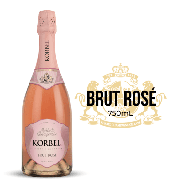 Korbel Brut Rose Champagne 750ML