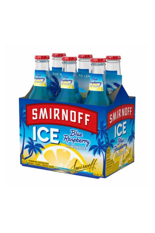 Smirnoff Ice Blue Raspberry Lemonade 6 Pack Bottle