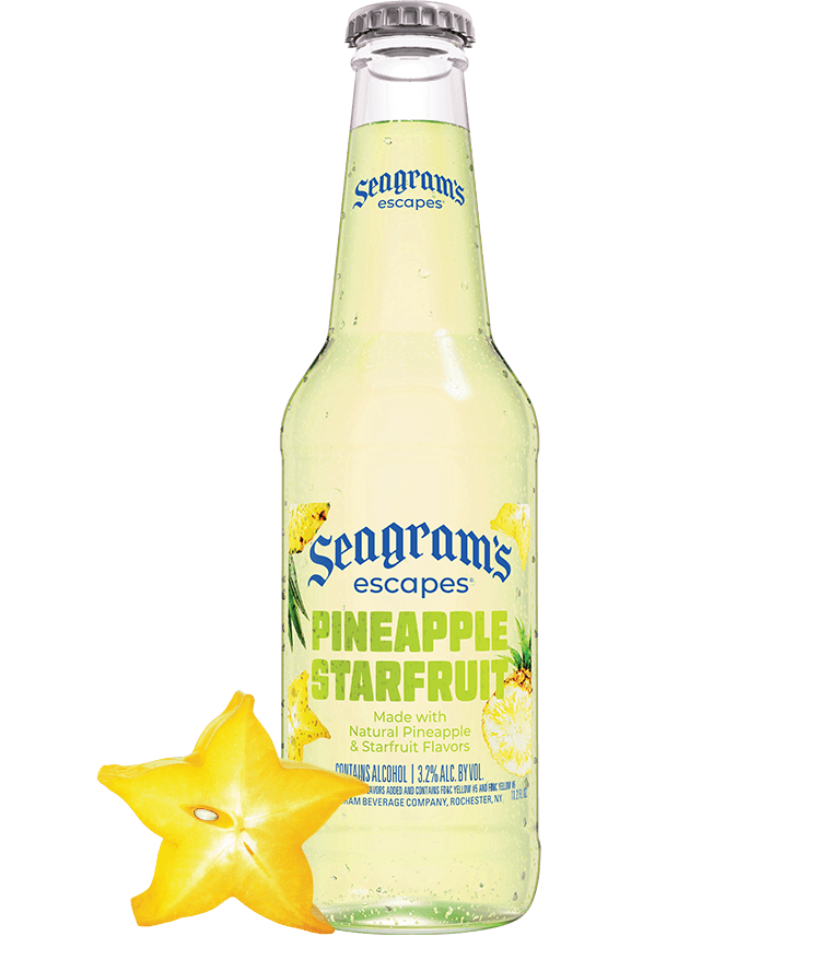 Seagrams Escapes Pineapple STARFRUIT11.2OZ Single
