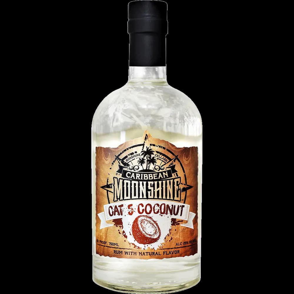 Caribbean Moonshine Cat 5 Coconut 750ML