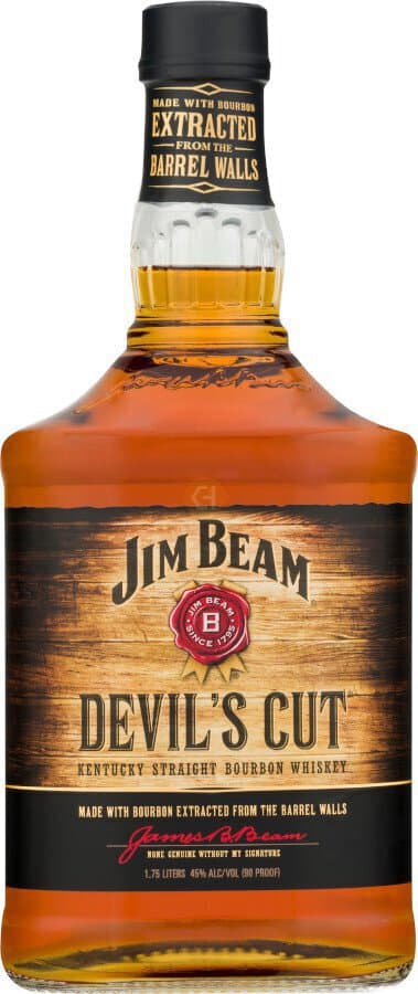 Jim Beam Devils Cut Bourbon Whiskey 750ML