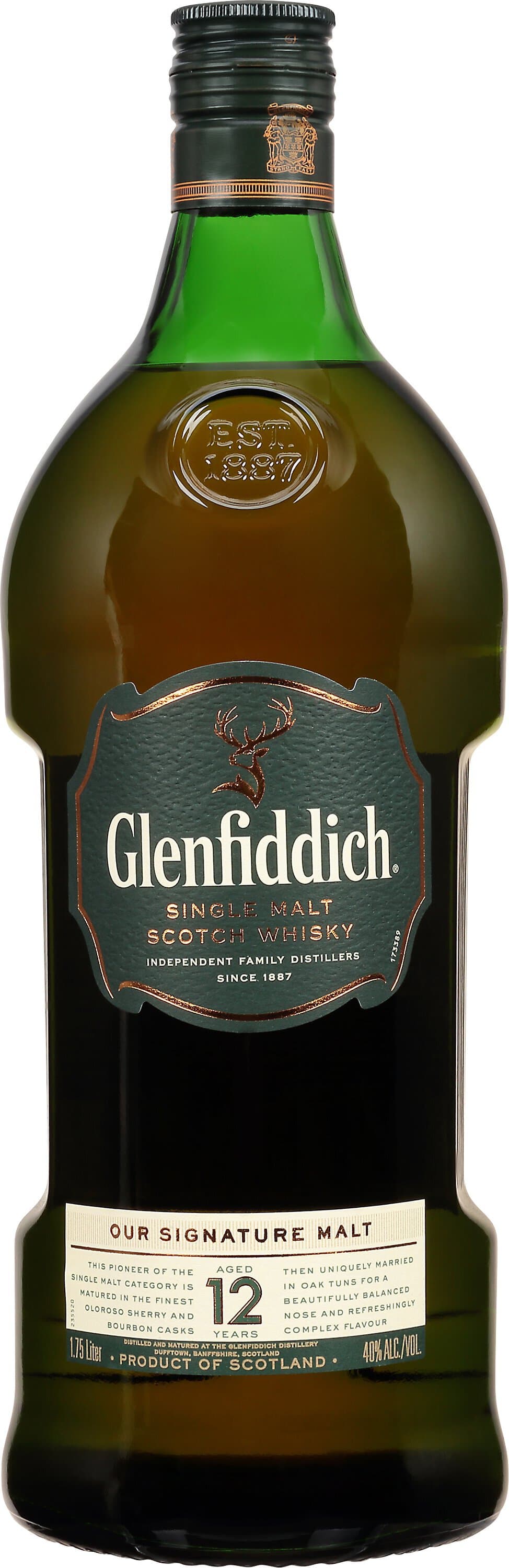 Glenfiddich 12YRS Single Malt Scotch Whisky 1.75L